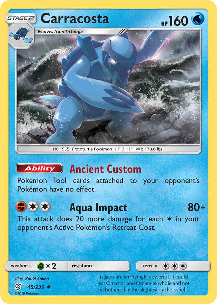 Carracosta - 45/236 - Uncommon [sm11-45] [Non-Holo]