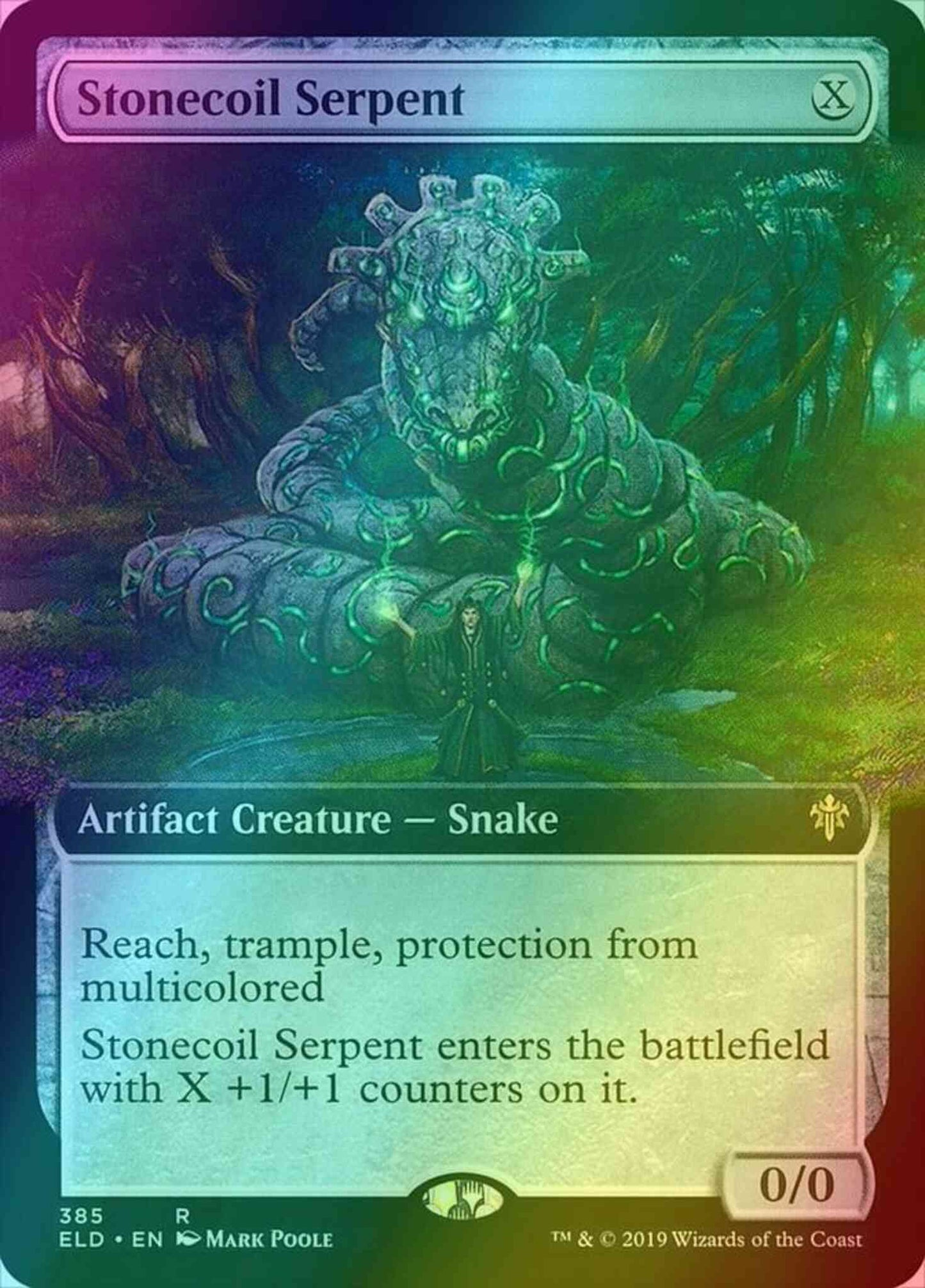 Stonecoil Serpent [385] [Extended Art] [Throne of Eldraine] [Foil]