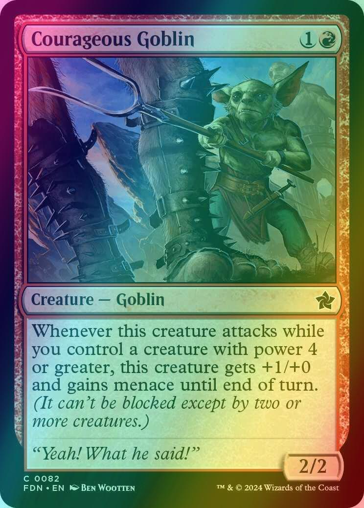 Courageous Goblin [82] [Foundations] [Foil]