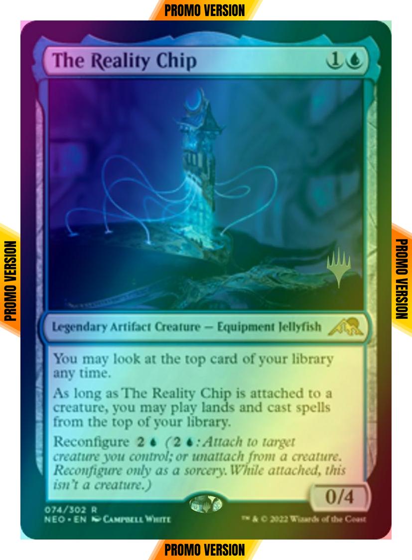 The Reality Chip [Promo Pack] [74p] [Kamigawa: Neon Dynasty: Promos] [Foil]