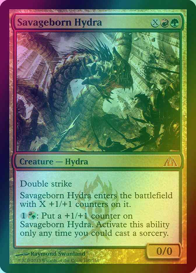 Savageborn Hydra [100] [Dragon's Maze] [Foil]