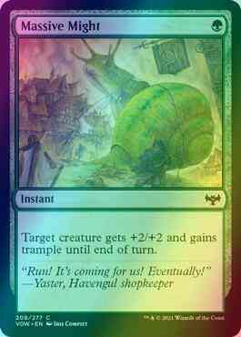 Massive Might [208] [Innistrad: Crimson Vow] [Foil]