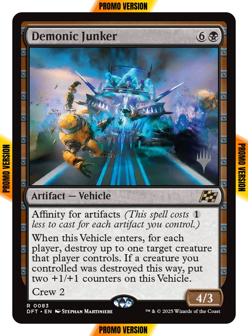 Demonic Junker [83p] [Promo Pack] [Aetherdrift: Promos] [Non-Foil]