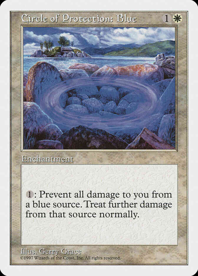 Circle of Protection: Blue [18] [Fifth Edition] [Non-Foil]