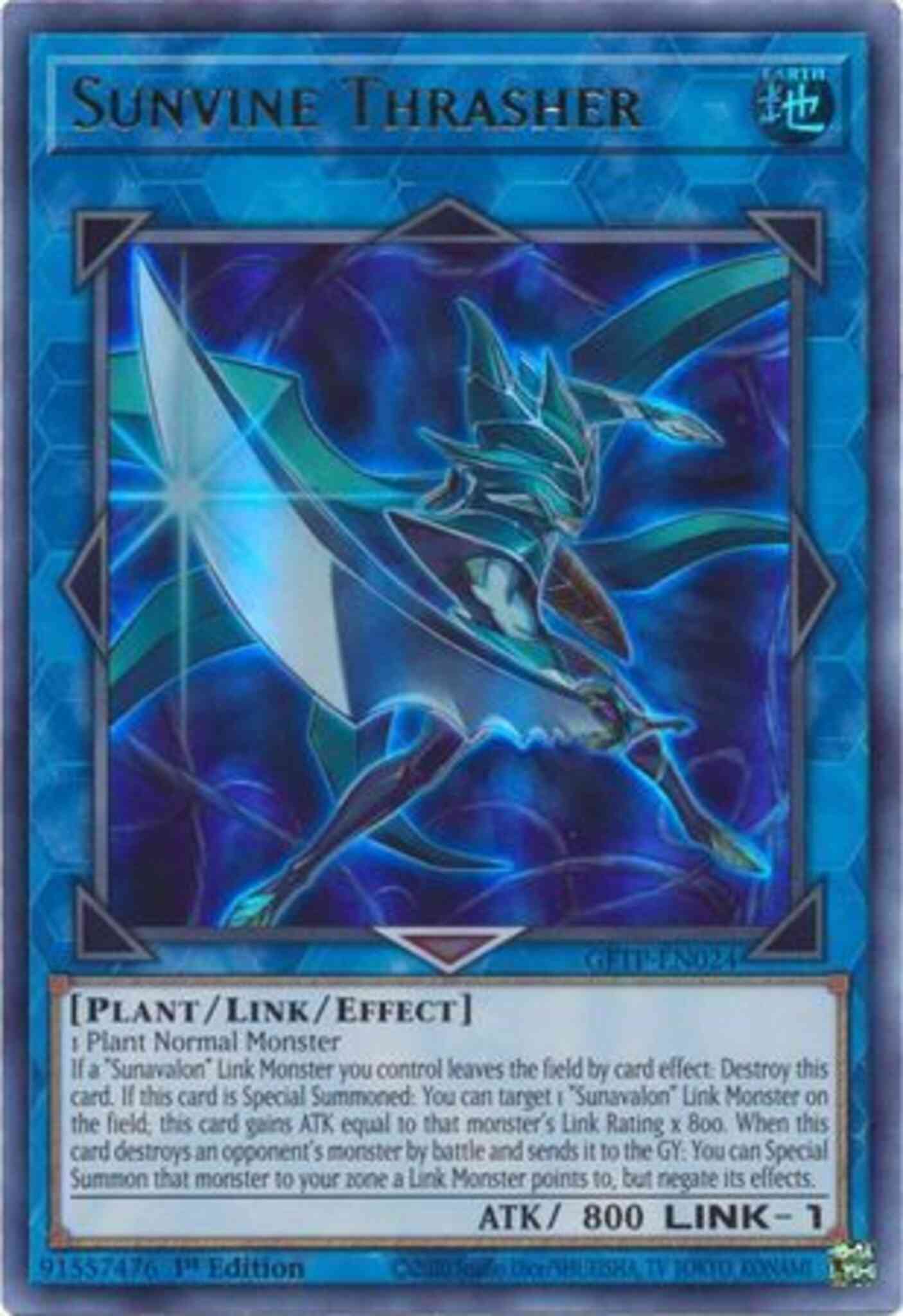 Sunvine Thrasher - GFTP-EN024 - Ultra Rare - 1st Edition