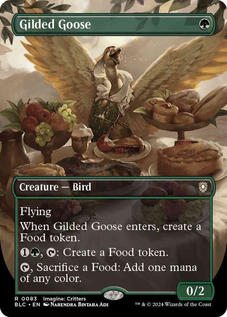 Gilded Goose [83] [Borderless] [Imagine: Critters] [Bloomburrow: Commander] [Non-Foil]