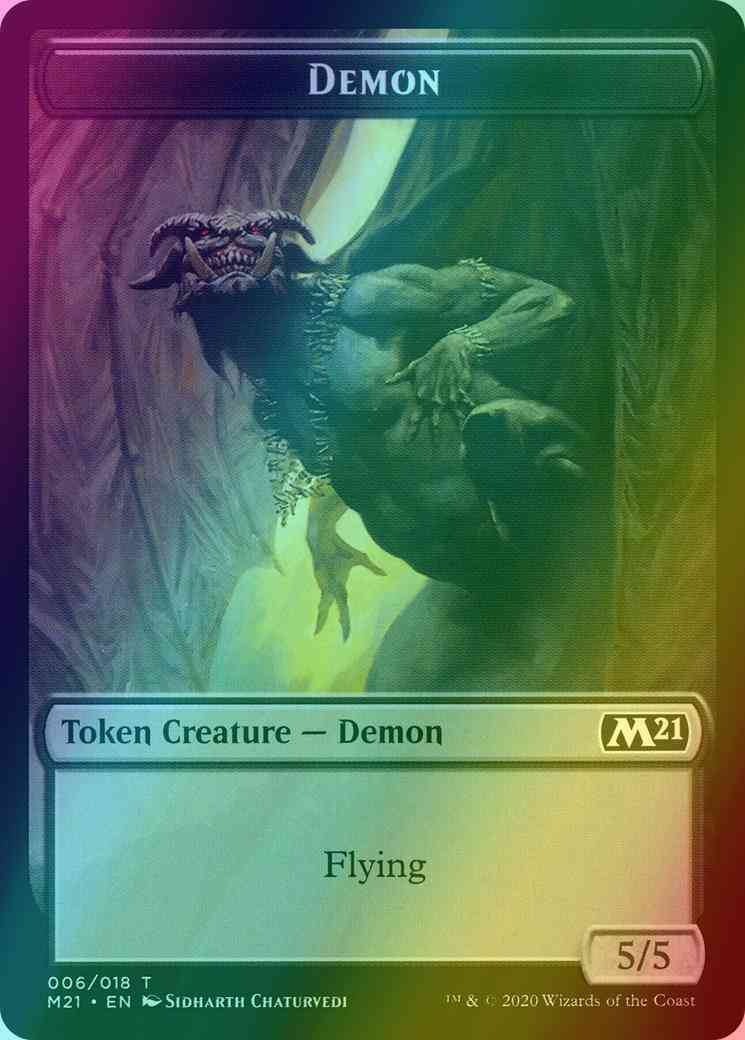 Demon Token (06) // Dog Token (19) [Core Set 2021 Tokens] [Foil]