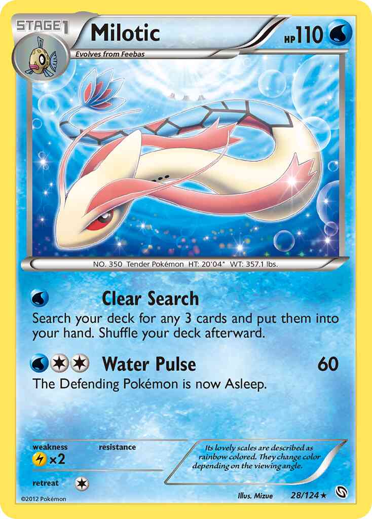 Milotic - 28/124 - Rare Holo [bw6-28] [Holo]