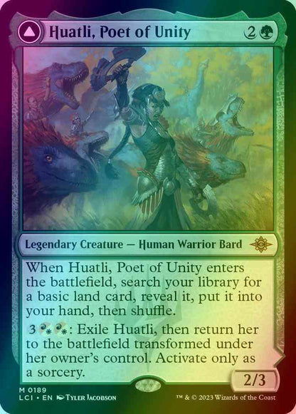 Huatli, Poet of Unity // Roar of the Fifth People [189] [The Lost Caverns of Ixalan] [Foil]