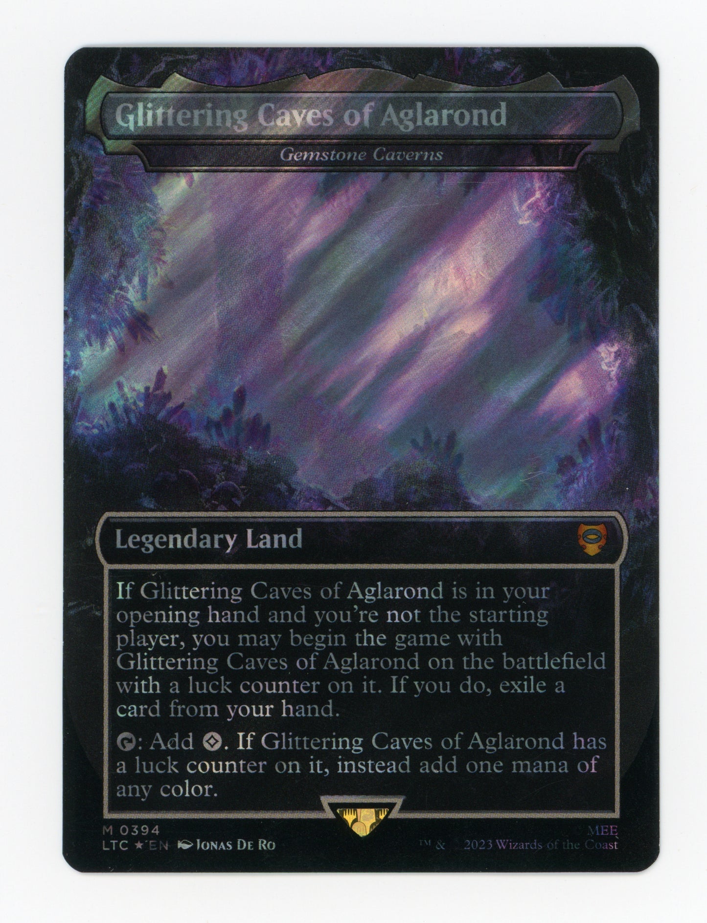 Glittering Caves of Aglarond - Gemstone Caverns — Borderless|Realms and Relics|Surge Foil — ID 17908