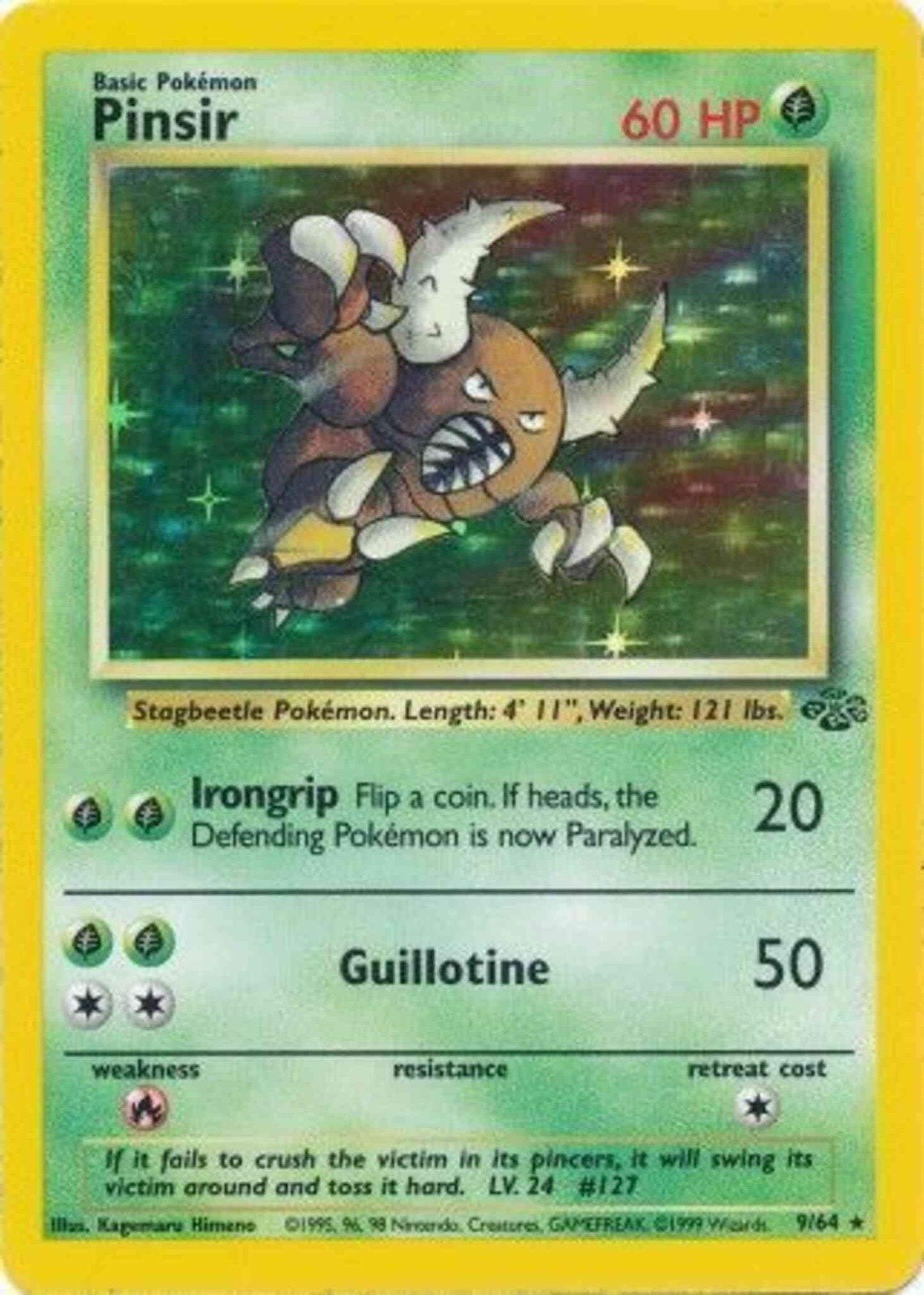Pinsir - 9/64 - Rare - Unlimited [base2U-9] [Holo]