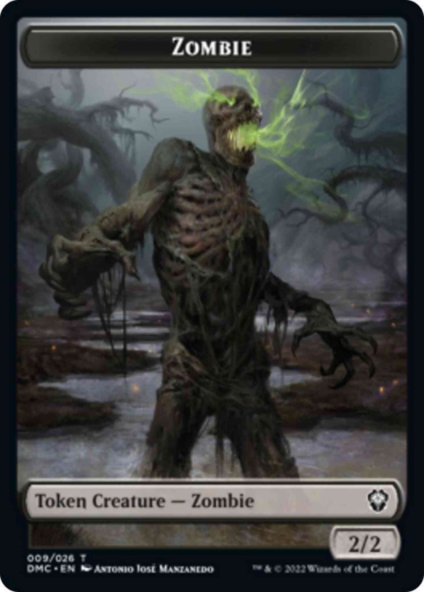 Zombie Token [09] [DMC Set Symbol] [Dominaria United: Tokens] [Non-Foil]