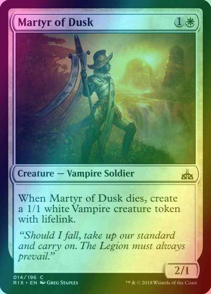 Martyr of Dusk [14] [Rivals of Ixalan] [Foil]