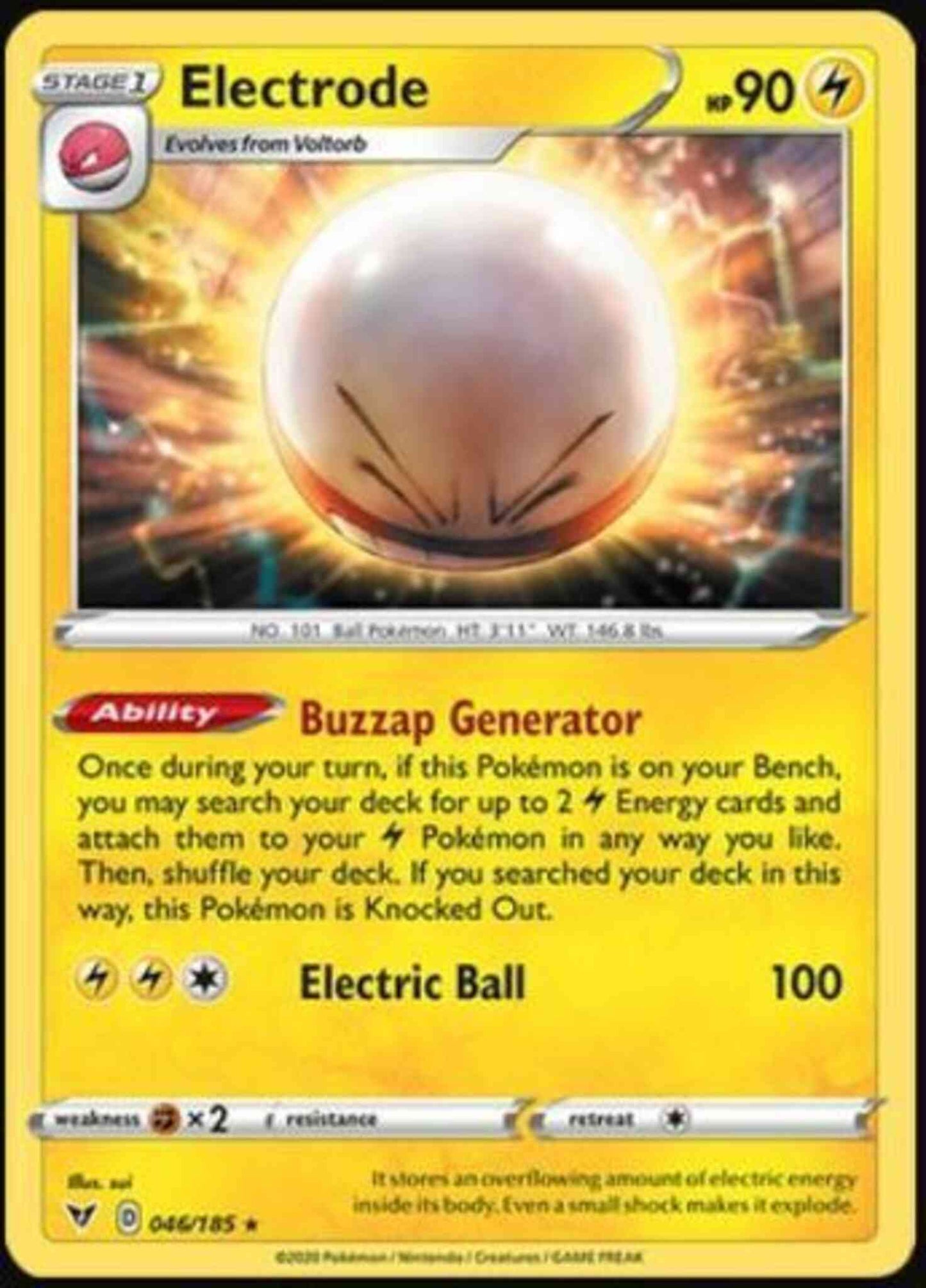 Electrode - 046/185 - Rare Holo [swsh4-046] [Reverse Holo]