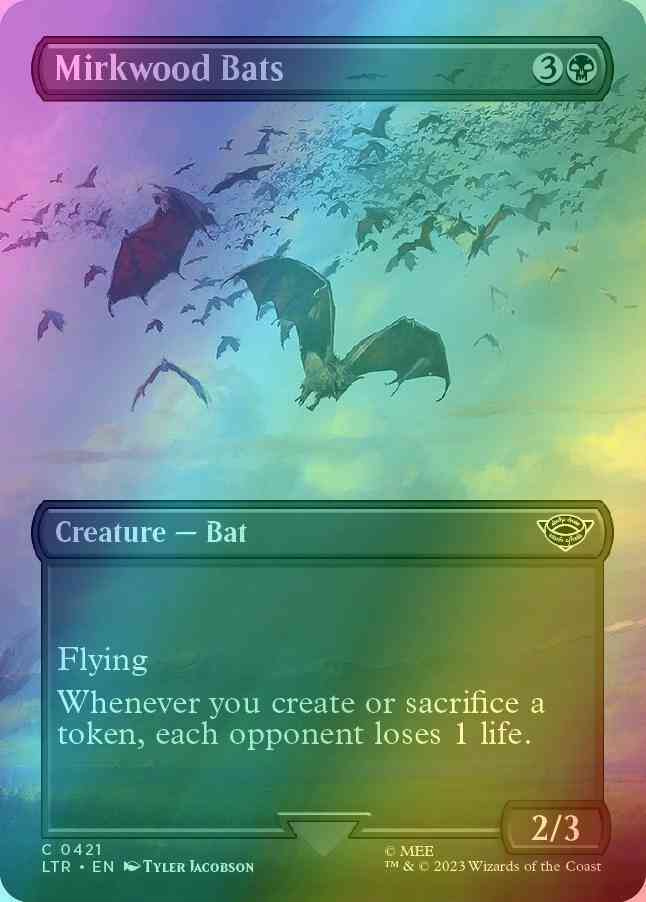 Mirkwood Bats [421] [Borderless] [The Lord of the Rings: Tales of Middle-earth] [Foil]