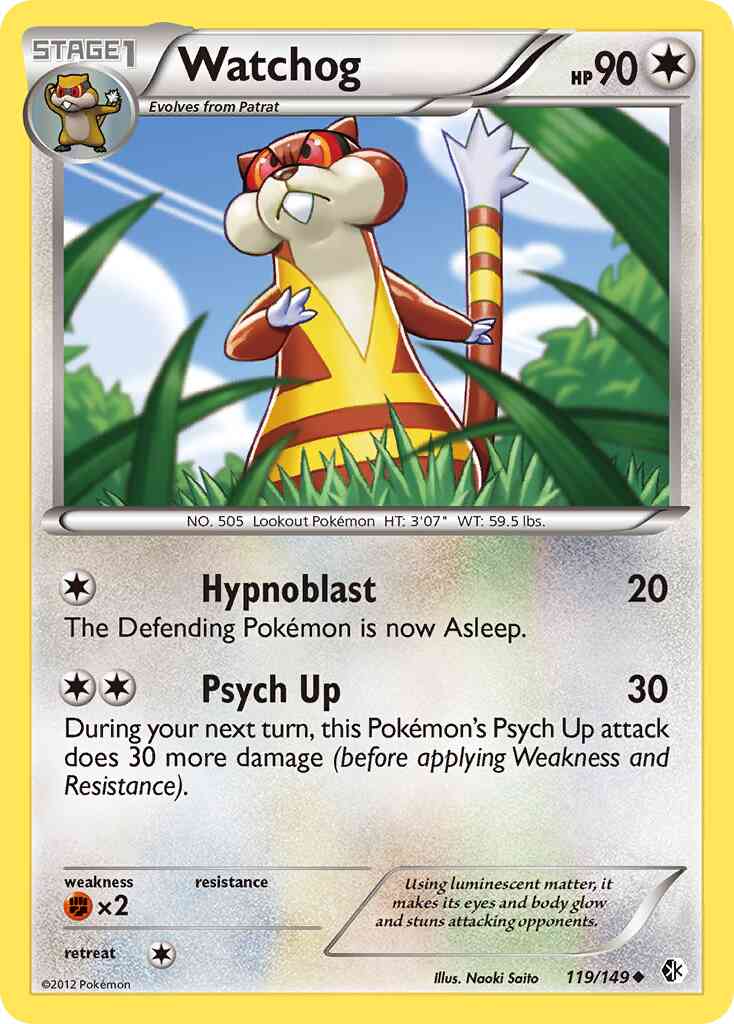 Watchog - 119/149 - Uncommon [bw7-119] [Reverse Holo]