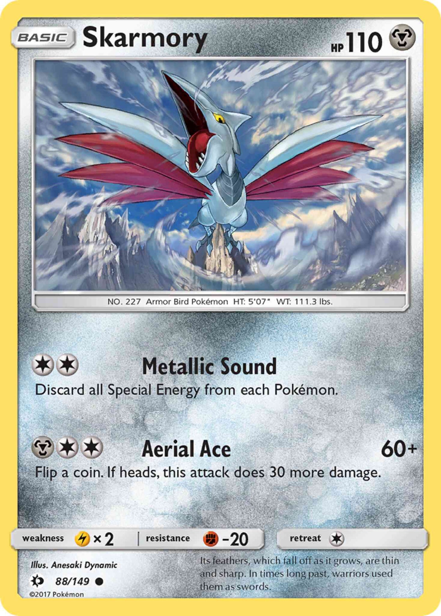 Skarmory - 88/149 - Common [sm1-88] [Reverse Holo]