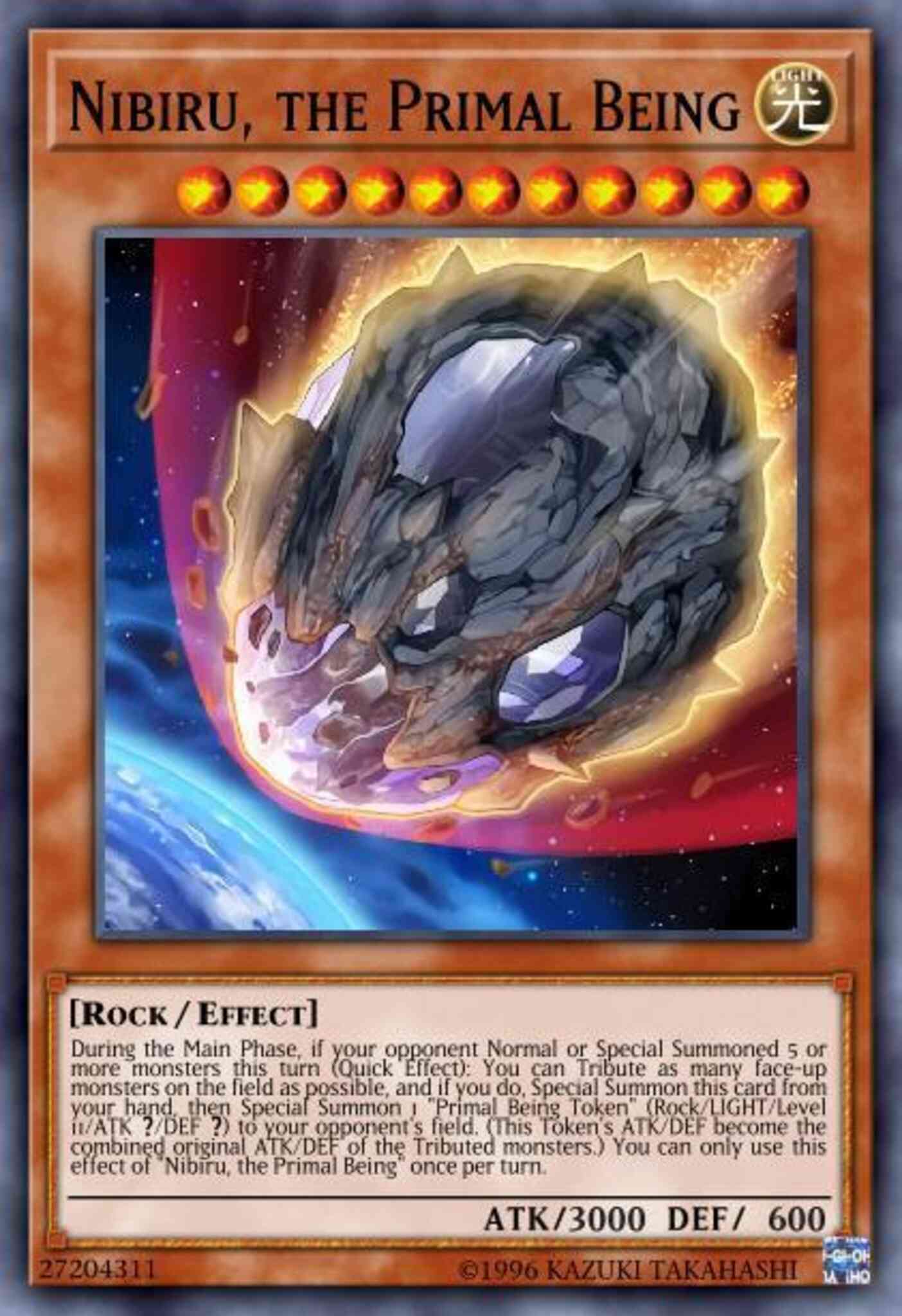 Nibiru, the Primal Being - MAGO-EN019 - Premium Gold Rare - 1st Edition