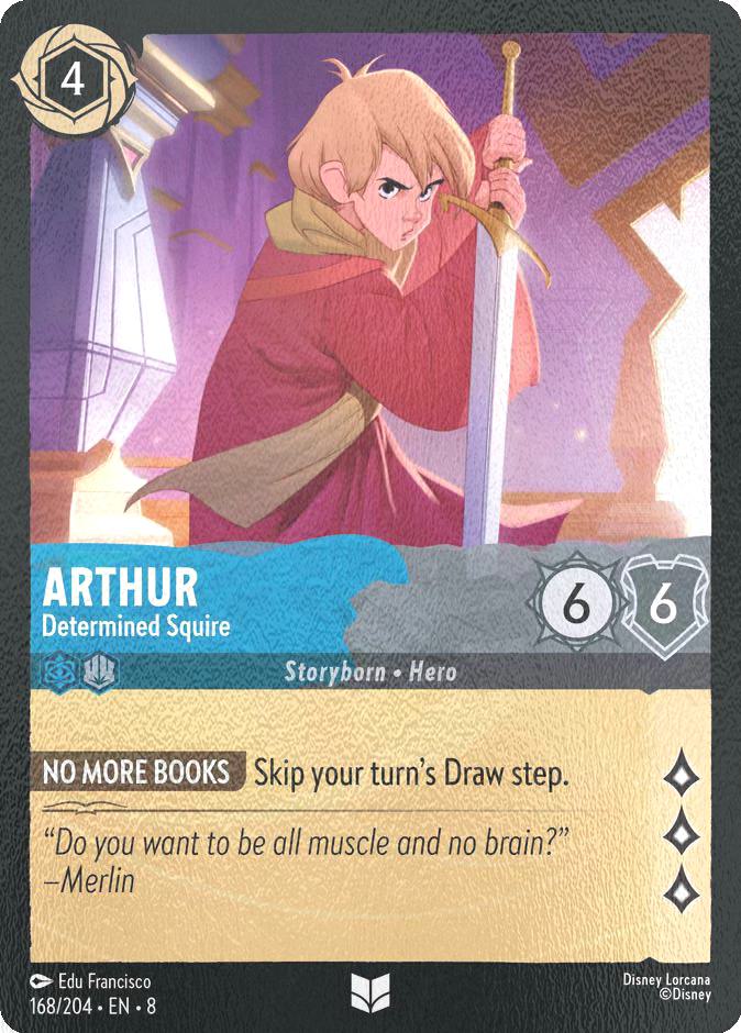 Arthur - Determined Squire - 168/204 [Reign of Jafar] [Cold Foil]
