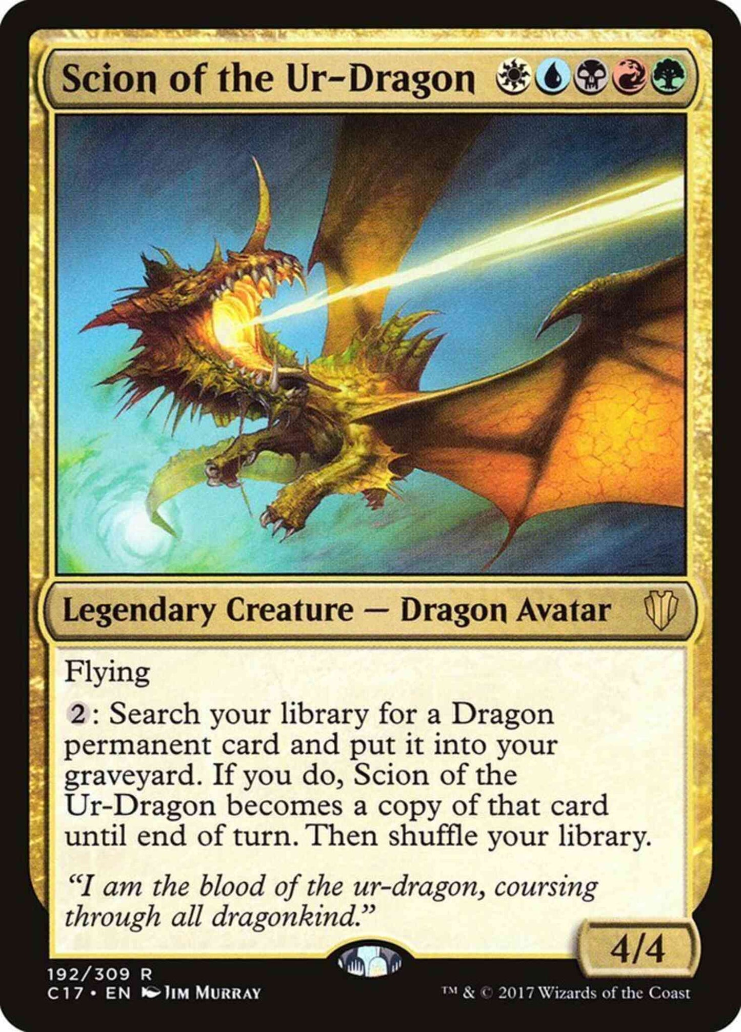 Scion of the Ur-Dragon [192] [Commander 2017] [Non-Foil]