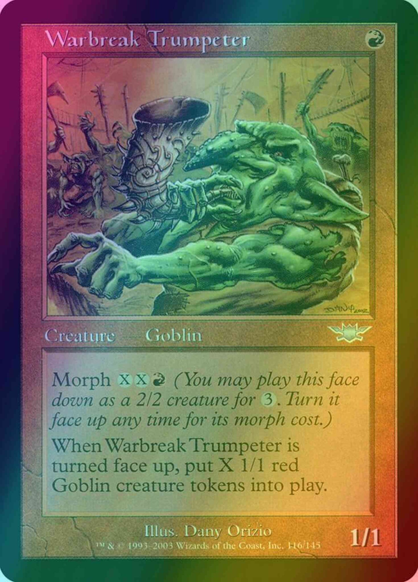 Warbreak Trumpeter [116] [Legions] [Foil]
