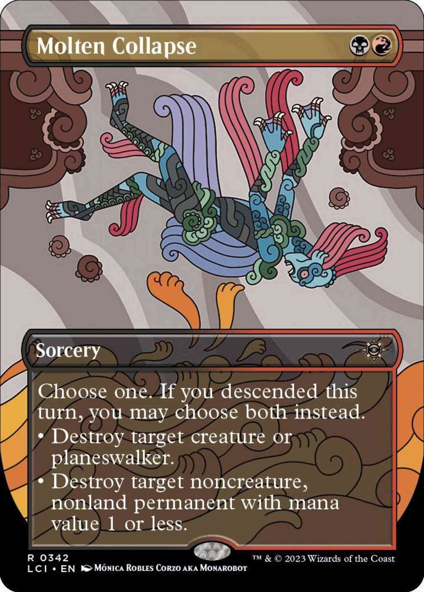 Molten Collapse [342] [Borderless] [The Lost Caverns of Ixalan] [Non-Foil]