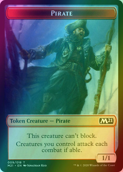 Knight Token (04) // Pirate Token (09) [Core Set 2021 Tokens] [Foil]