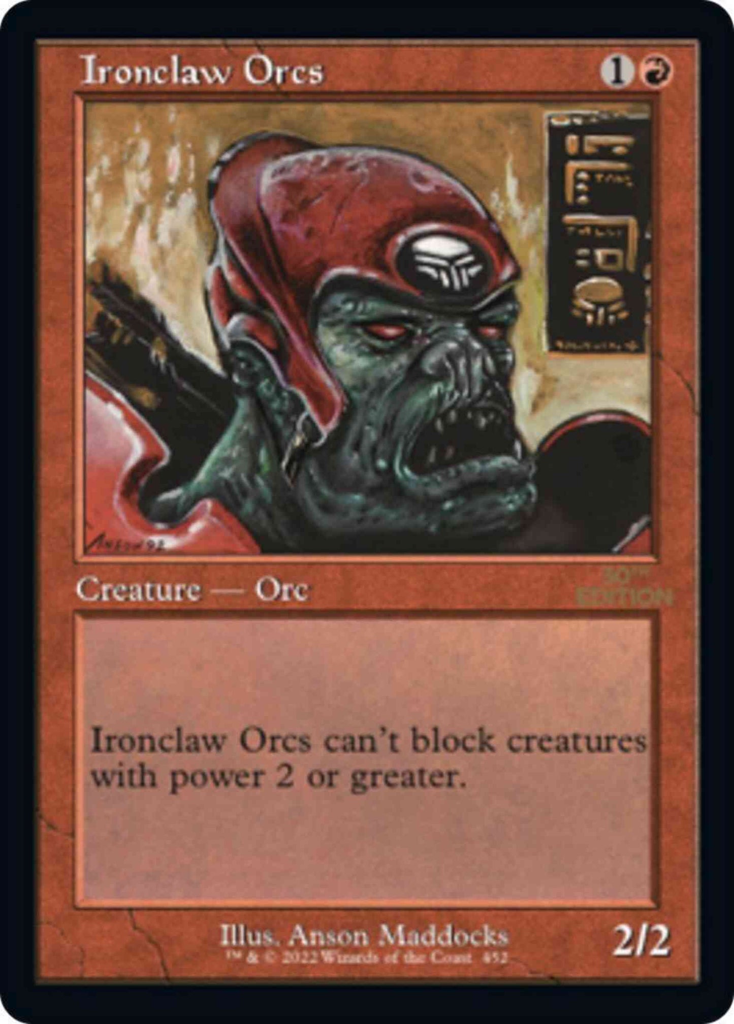 Ironclaw Orcs [452] [Retro Frame] [30th Anniversary Edition] [Non-Foil]