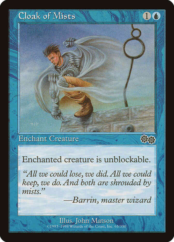 Cloak of Mists [65] [Urza's Saga] [Non-Foil]