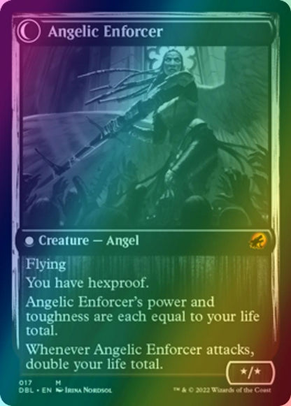 Enduring Angel // Angelic Enforcer [17] [Innistrad: Double Feature] [Foil]