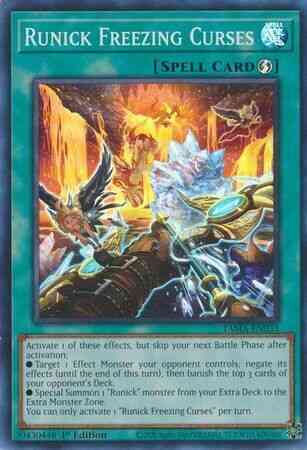 Runick Freezing Curses - TAMA-EN033 - Super Rare - 1st Edition