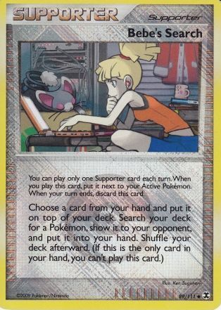 Bebe's Search - 89/111 - Crosshatch Holo Pokemon League Dahlia Season 2010 [Reverse Holo]