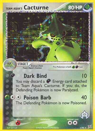 Team Aqua's Cacturne - 1/95 - Rare Holo [ex4-1] [Holo]
