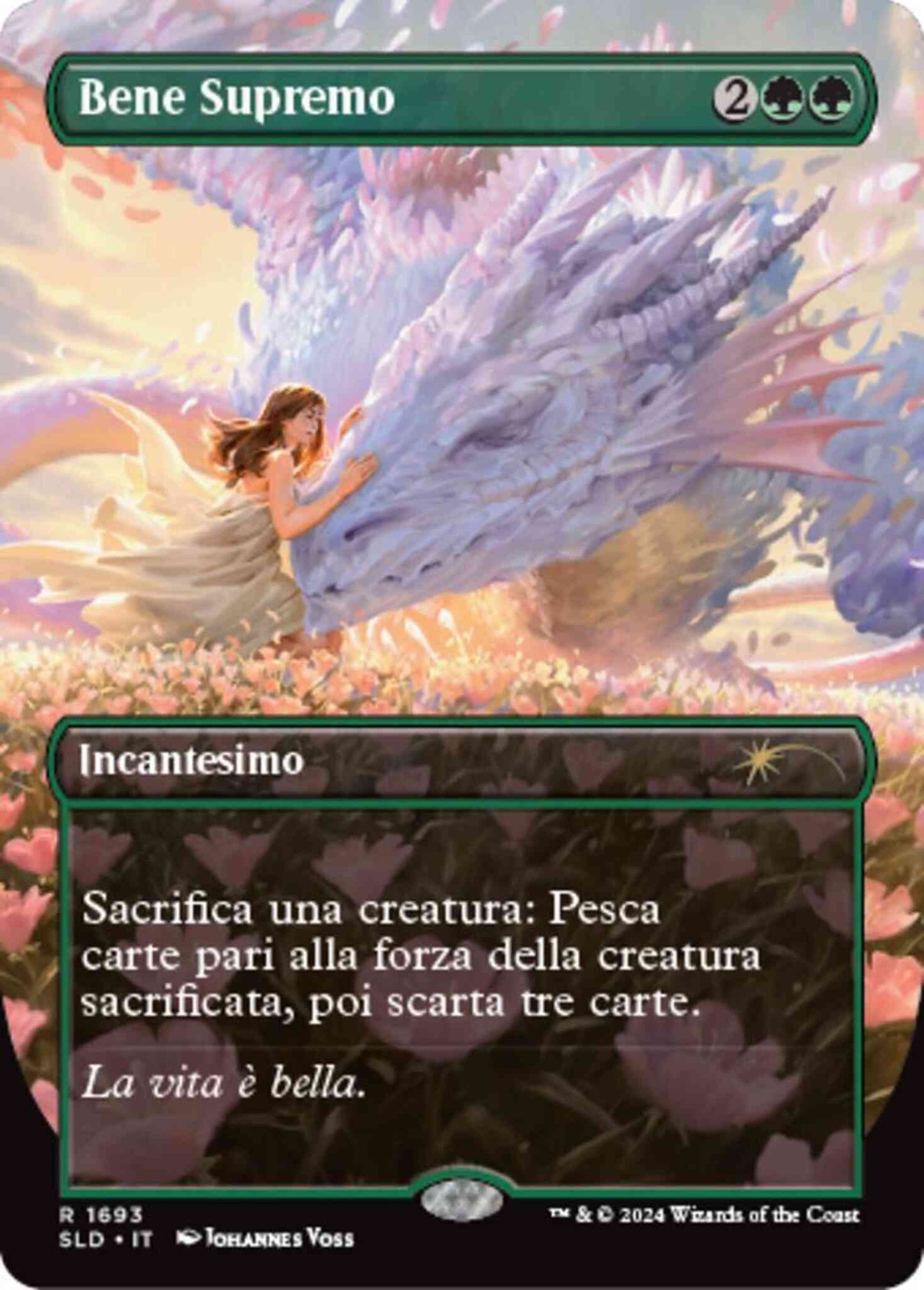 Greater Good - Italian [1693] [Borderless] [Sheldon's Spellbook] [Secret Lair Drop] [Non-Foil]