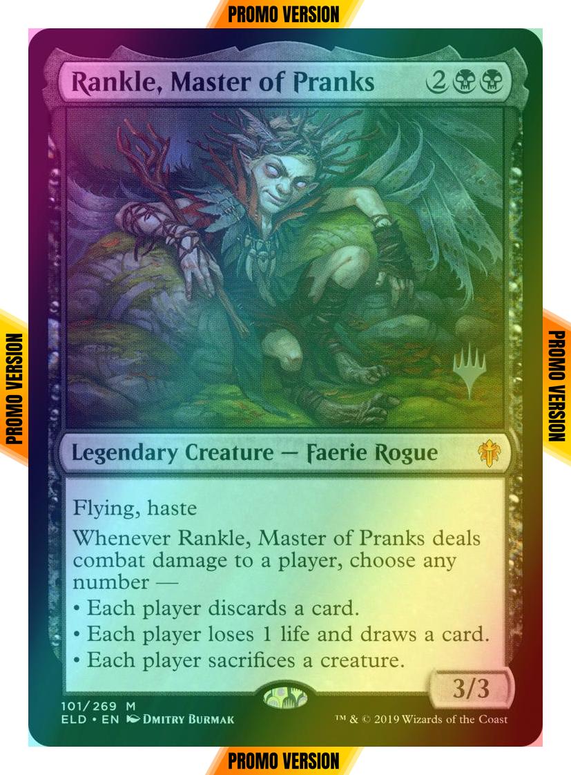 Rankle, Master of Pranks [101p] [Promo Pack] [Throne of Eldraine Promos] [Foil]