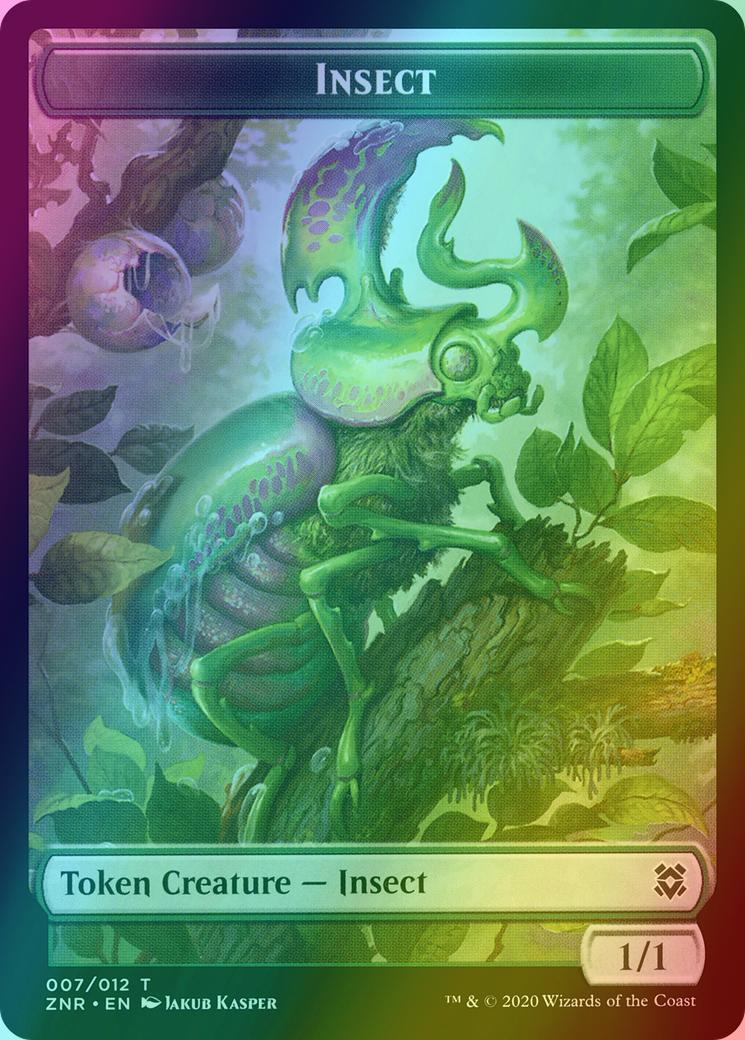 Cat Token (02) // Insect Token (07) [Zendikar Rising Tokens] [Foil]