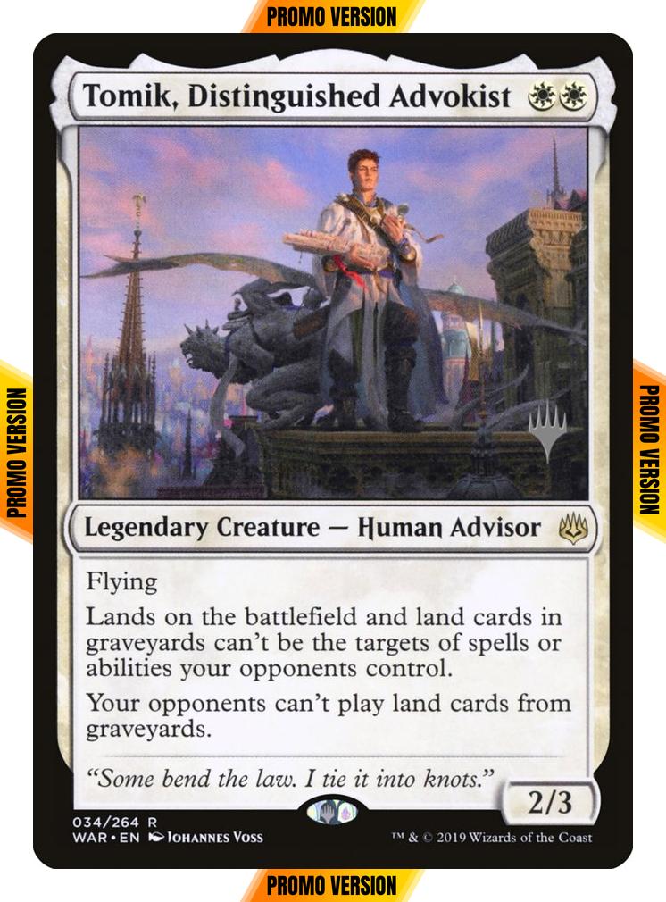 Tomik, Distinguished Advokist [34p] [Promo Pack] [War of the Spark Promos] [Foil]
