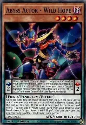 Abyss Actor - Wild Hope - LDS2-EN059 - Common - 1st Edition