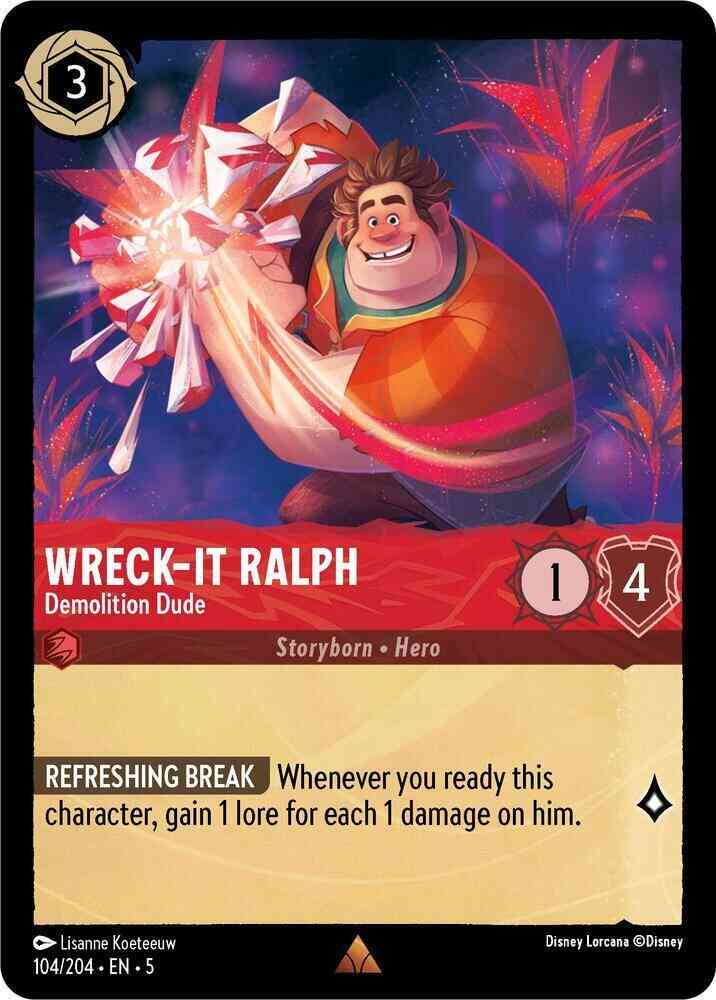 Wreck-It Ralph - Demolition Dude - 104/204 [Shimmering Skies] [Non-Foil]