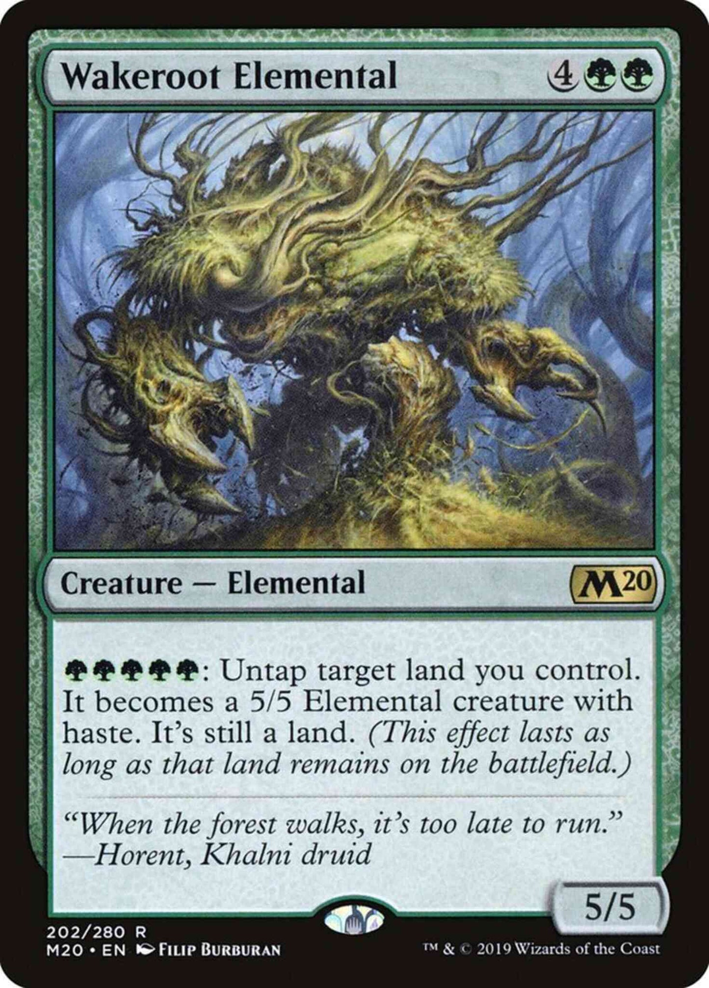 Wakeroot Elemental [Core Set 2020] [Non-Foil]