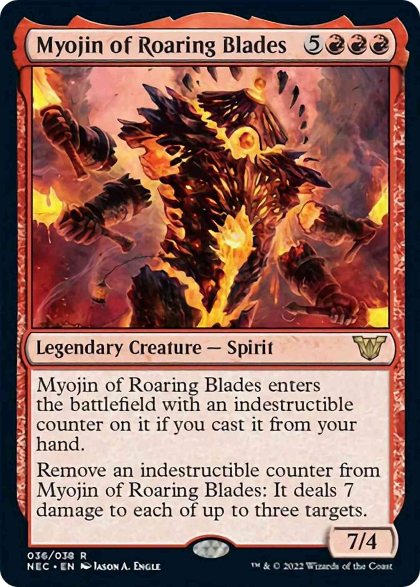 Myojin of Roaring Blades [36] [Kamigawa: Neon Dynasty: Commander] [Non-Foil]