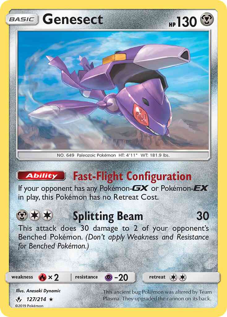 Genesect - 127/214 - Rare [sm10-127] [Non-Holo]