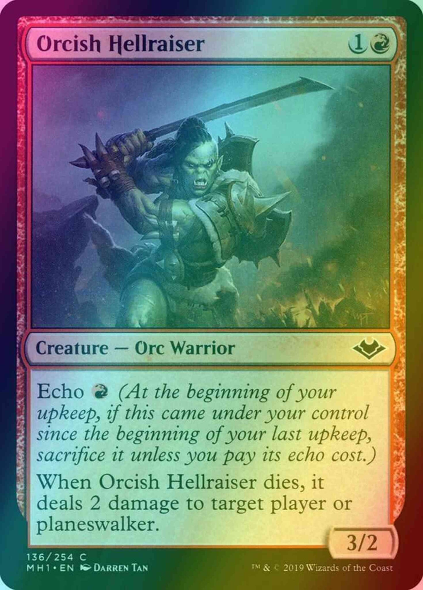 Orcish Hellraiser [136] [Modern Horizons] [Foil]