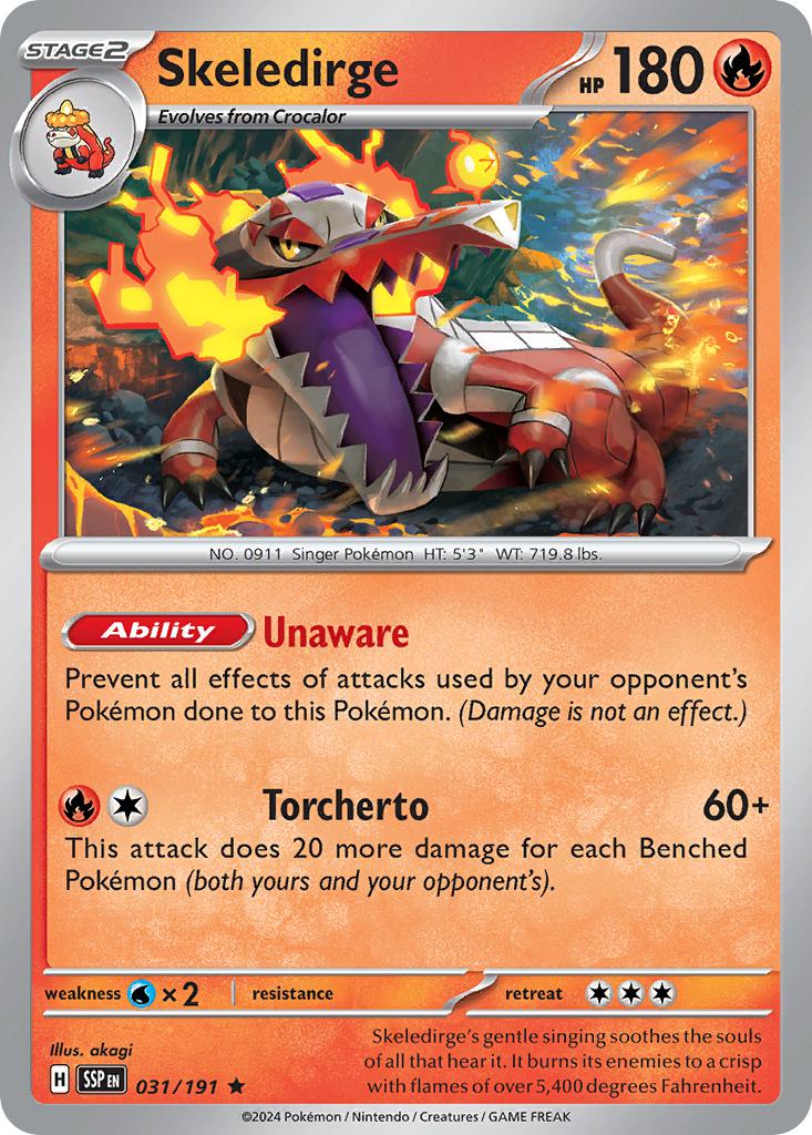 Skeledirge - 031/191 - Rare [sv08-031] [Holo]