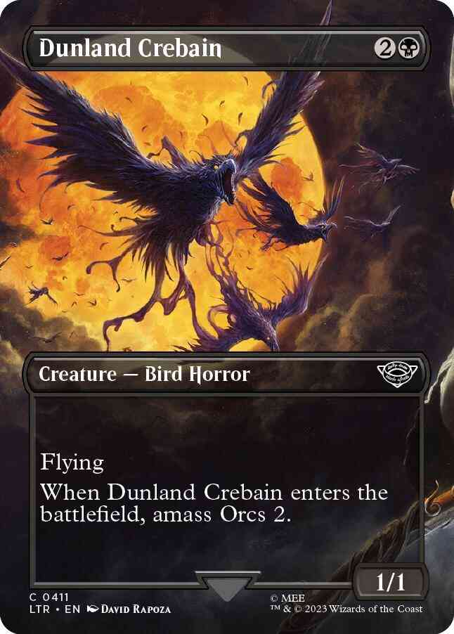 Dunland Crebain [411] [Borderless] [The Lord of the Rings: Tales of Middle-earth] [Non-Foil]
