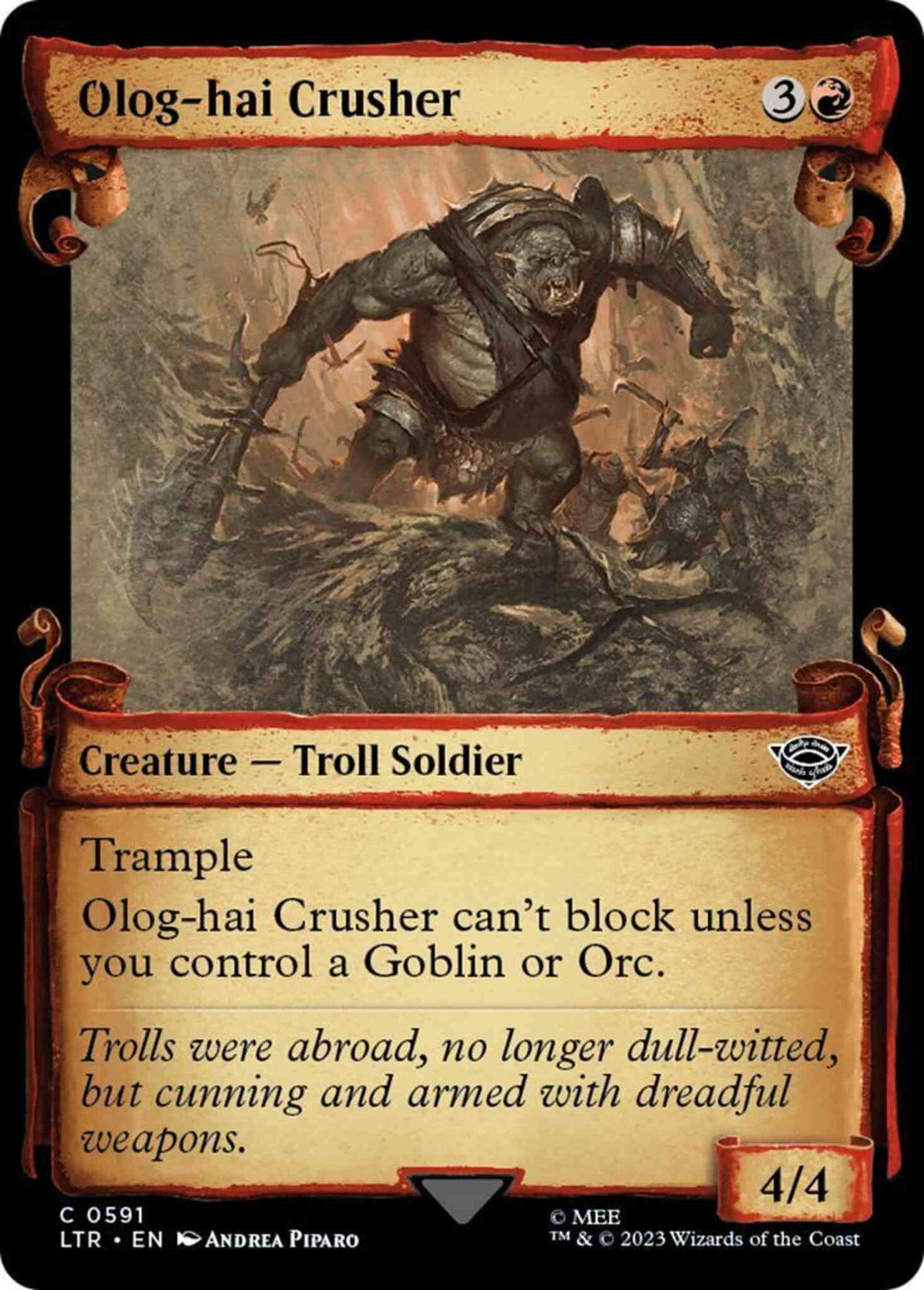 Olog-hai Crusher [591] [Scrolls Showcase] [The Lord of the Rings: Tales of Middle-earth] [Non-Foil]