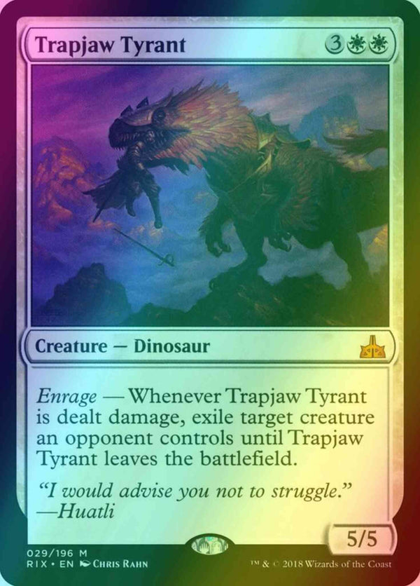 Trapjaw Tyrant [29] [Rivals of Ixalan] [Foil]