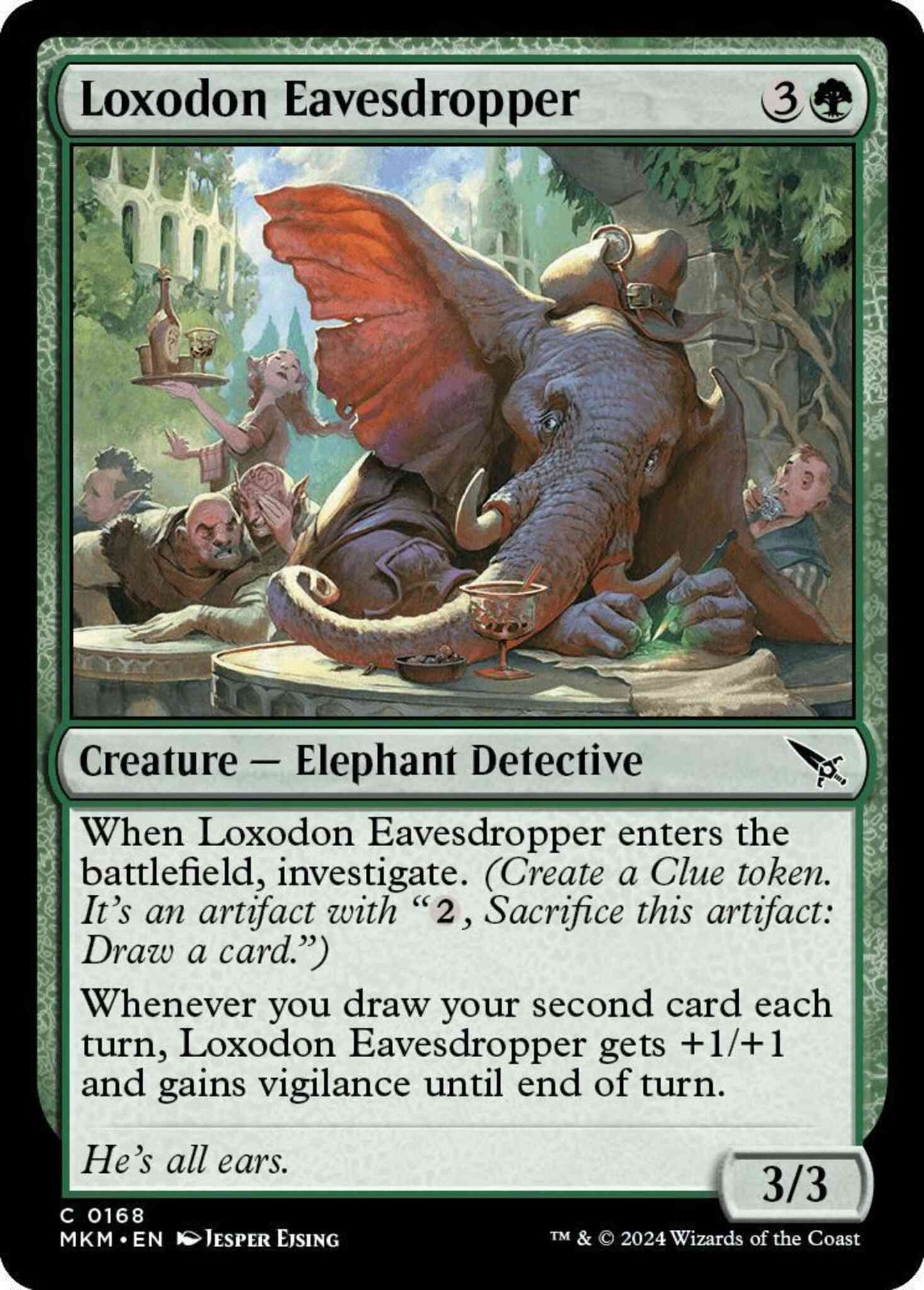 Loxodon Eavesdropper [168] [Murders at Karlov Manor] [Non-Foil]