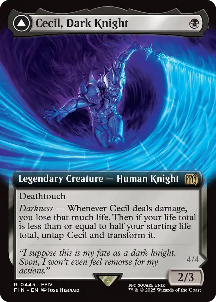 Cecil, Dark Knight // Cecil, Redeemed Paladin [445] [Extended Art] [FINAL FANTASY] [Non-Foil]