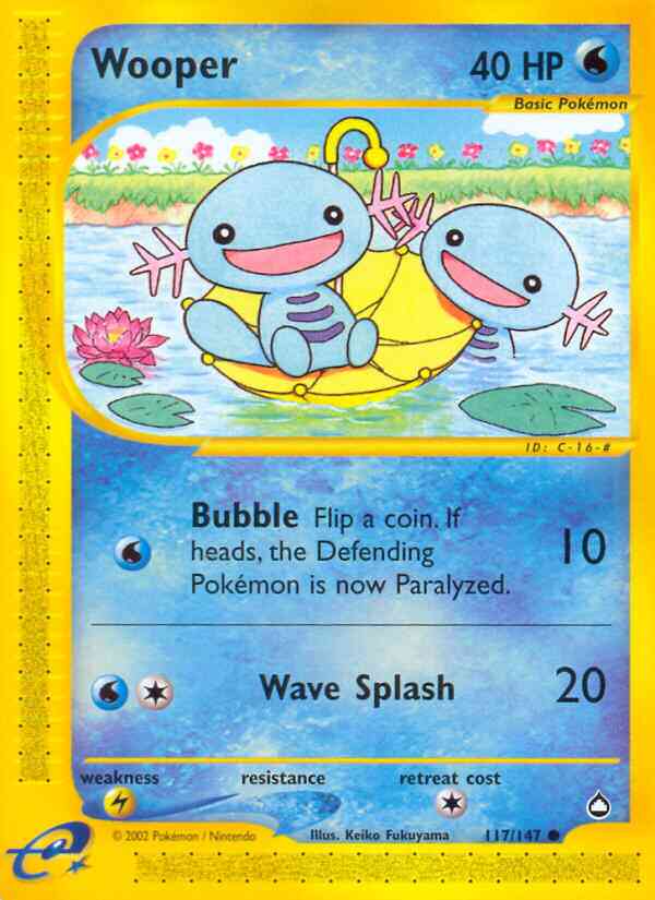 Wooper - 117/147 - Common [ecard2-117] [Non-Holo]